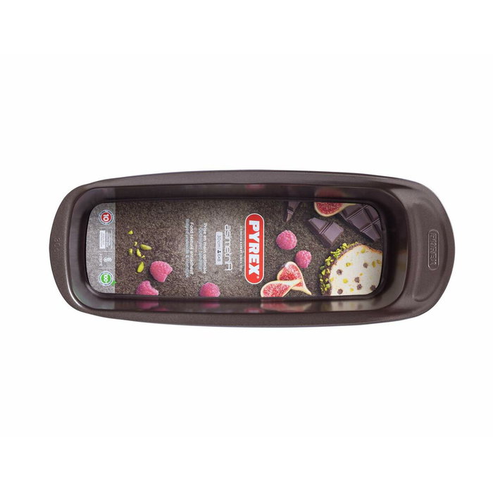 Pyrex Moule à Cake 1452011 en Acier Carbone Chocolat