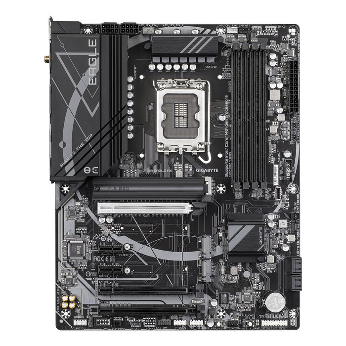 Gigabyte Carte mère Z790 EAGLE AX ATX Intel Z790 LGA 1700 Socket avec Wi-Fi 6E, DDR5, PCIe 5.0, 3x M.2, USB 3.2 Gen 2, 2.5GbE LAN, Q-Flash Plus, RGB Fusion 2.0