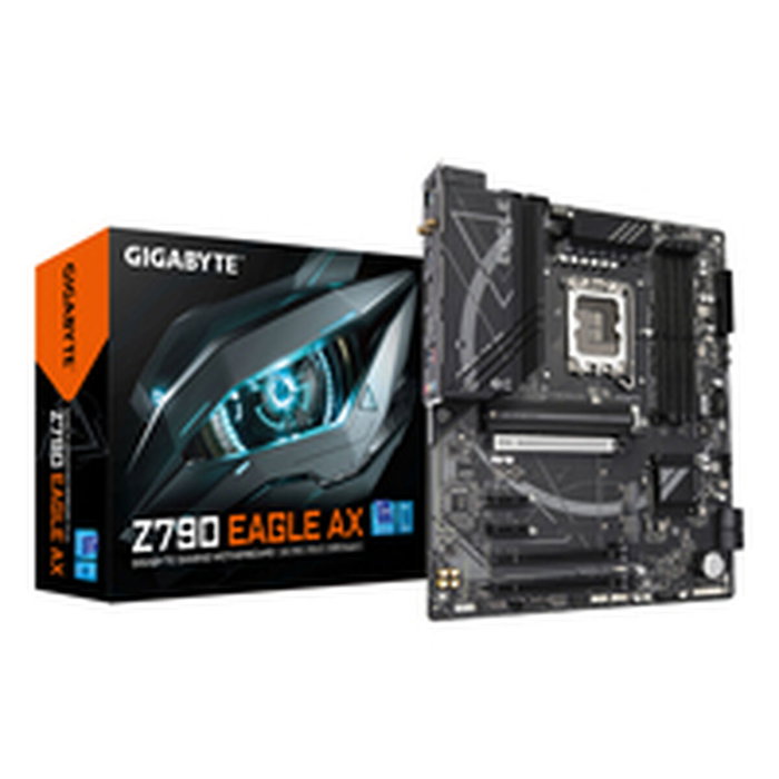 Gigabyte Carte mère Z790 EAGLE AX ATX Intel Z790 LGA 1700 Socket avec Wi-Fi 6E, DDR5, PCIe 5.0, 3x M.2, USB 3.2 Gen 2, 2.5GbE LAN, Q-Flash Plus, RGB Fusion 2.0
