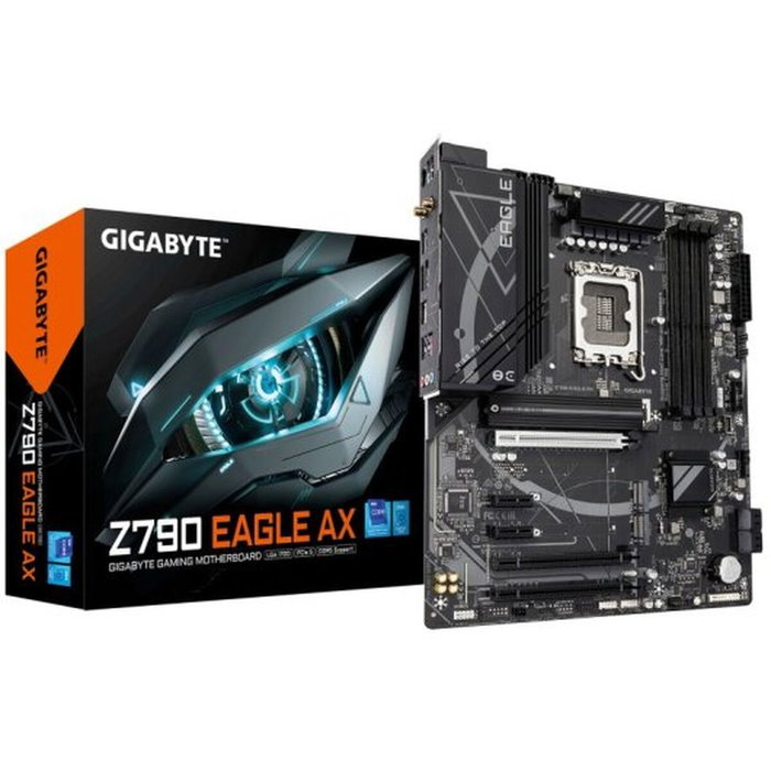 Gigabyte Carte mère Z790 EAGLE AX ATX Intel Z790 LGA 1700 Socket avec Wi-Fi 6E, DDR5, PCIe 5.0, 3x M.2, USB 3.2 Gen 2, 2.5GbE LAN, Q-Flash Plus, RGB Fusion 2.0