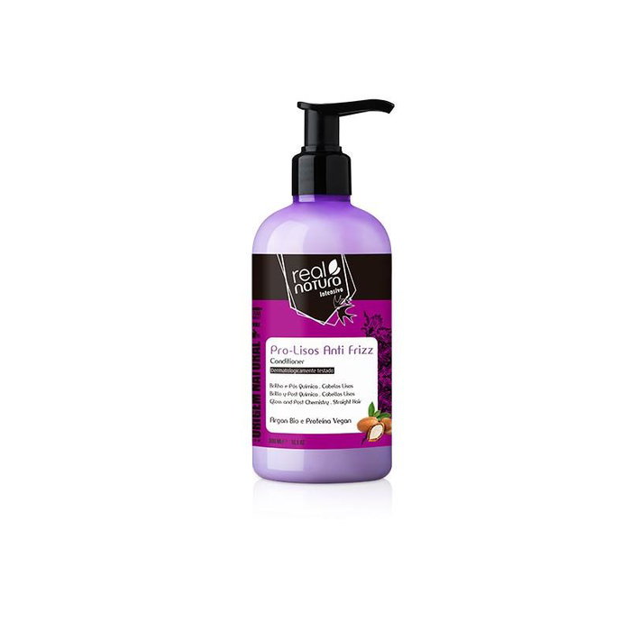 Real Natura Conditionneur Lissant Anti-Frizz à l'Huile d'Argan sans Sel - Pour Cheveux Lisses - 300 ml Real Natura Conditionneur Lissant Anti-Frizz à l'Huile d'Argan sans Sel - Pour Cheveux Lisses - 300 ml