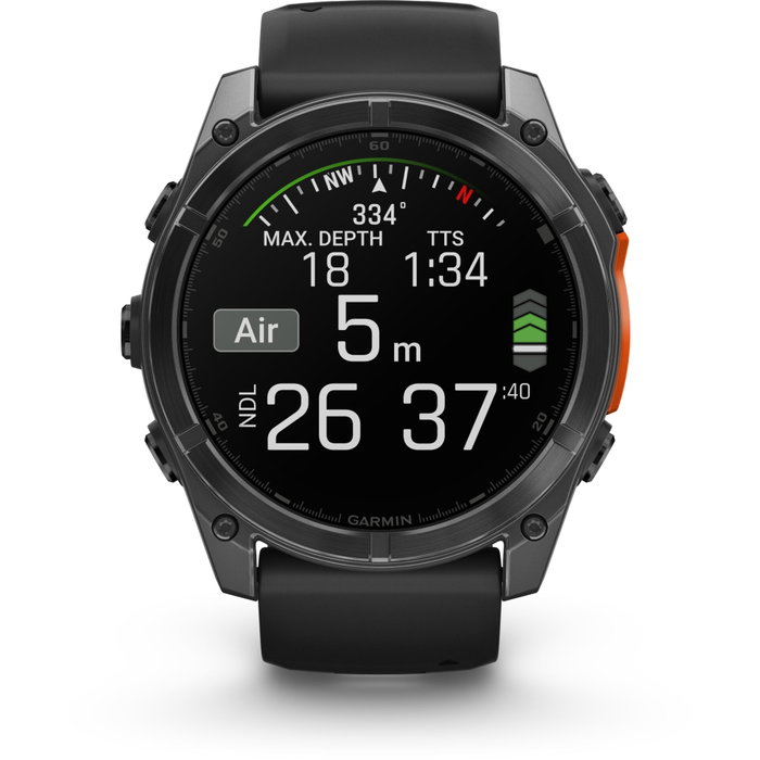 Garmin fenix 8 (51mm) noir/gris ardoise Garmin fenix 8 (51mm) noir/gris ardoise