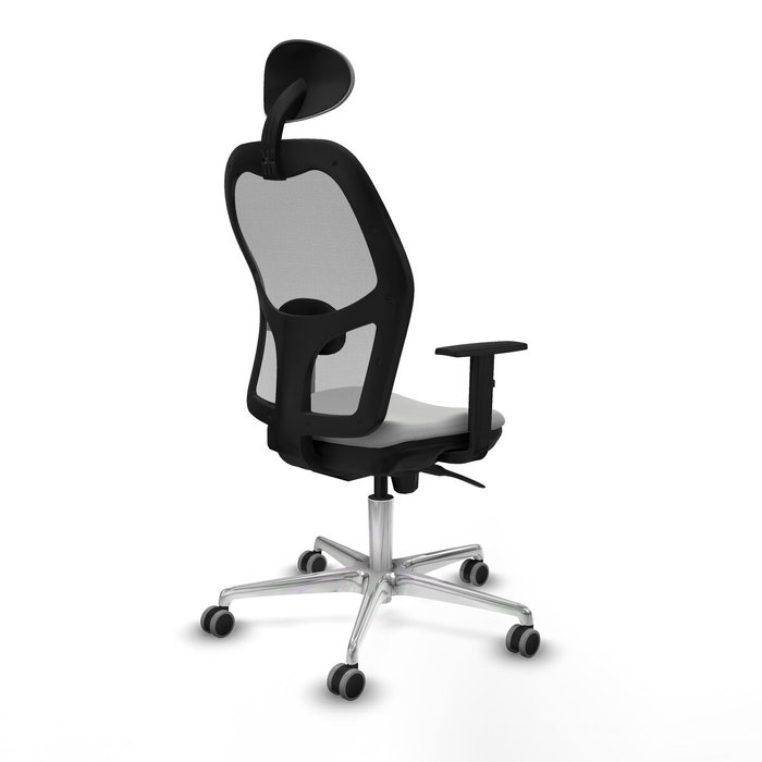 Piqueras y Crespo Chaise de Bureau avec Appui-tête 1D086G1 Gris clair