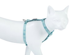 Freedog Harnais pour Chat Réfléchissant Bleu 10mm x 19/30cm
