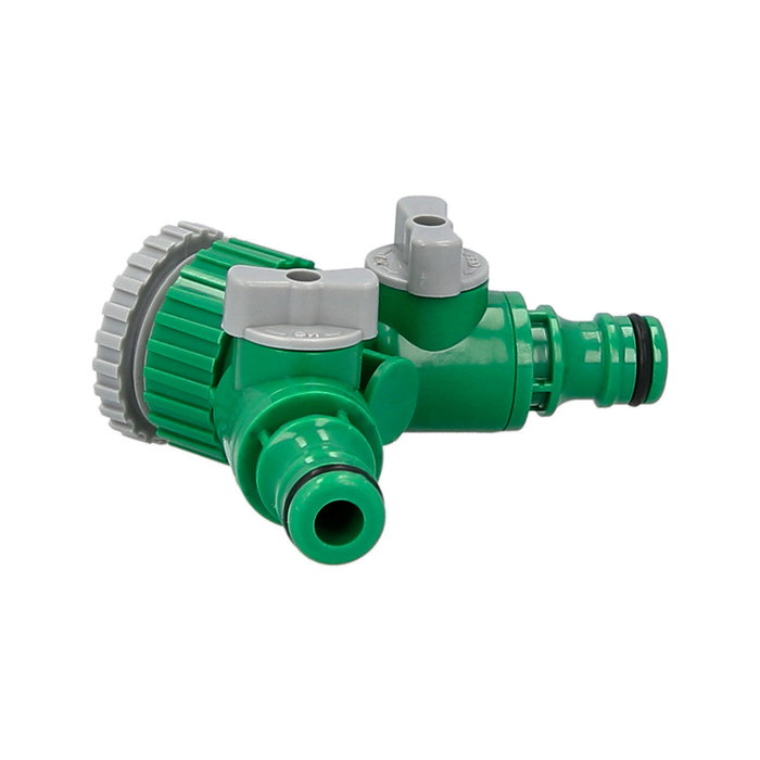 SATURNIA Raccord tuyau plastique 3/4 - 1'' femelle en Y SATURNIA Raccord tuyau plastique 3/4 - 1'' femelle en Y