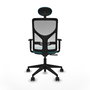 Piqueras y Crespo Chaise de Bureau Motilla Turquoise et Blanc