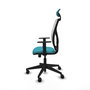 Piqueras y Crespo Chaise de Bureau Motilla Turquoise et Blanc