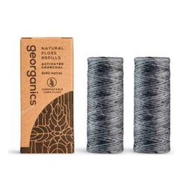GEORGANICS Fil dentaire au charbon activé 2 x 50 m