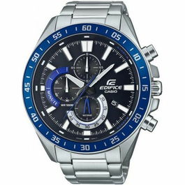 Casio Edifice Montre Femme en Acier Inoxydable Gris Mouvement à Quartz Étanche 10 Atm Verre Minéral Bracelet Acier
