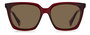 Polaroid PLD-6160-S-C9A-SP Lunettes de soleil Rectangulaire Rouge/Bronze