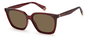 Polaroid PLD-6160-S-C9A-SP Lunettes de soleil Rectangulaire Rouge/Bronze