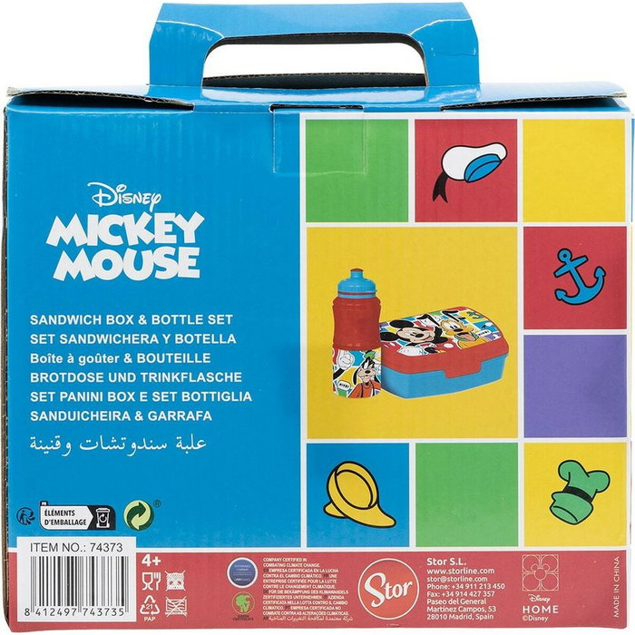 Licensing Coffret Cadeau Mickey Mouse avec Bouteille et Boîte de Sable