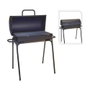 Bbq Collection Barbecue à charbon avec couvercle noir Ø33 x 63 x 89 cm, grille chromée 60x26 cm, pattes 70 cm