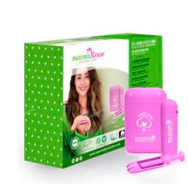 MASMI Applicateur Réutilisable et Tampons Cottonlock Régular et Super