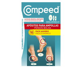 Compeed Assortiment Ampoules : 10 Pansements Hydrocolloïdes Tailles Variées, Technologie Gel Actif, Soulagement Douleur