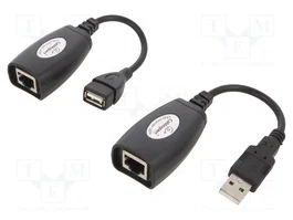 GEMBIRD Extenseur USB 1.1 avec RJ45 et USB A, 30m