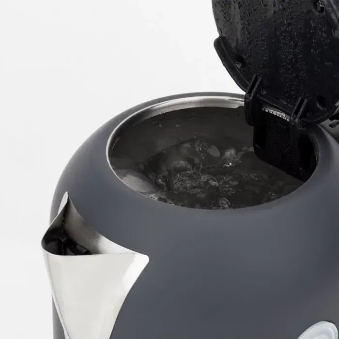 H.KoeNIG Boe52 Bouilloire programmable sans fil 1,7 L - Température réglable 40 a 110°C avec écran LCD et maintien au chaud - Gris mat