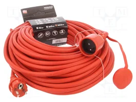 KEL Rallonge réseau H05RR-F 3G2,5mm² 30m Rouge