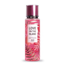 Aquarius Body Mist Love On The Island, Brumisateur corporel parfumé à l'odeur douce et tropicale, Rafraîchissant, 200 mL