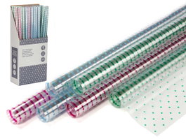 Arte Regal Rouleau Bioflor 70 x 150 cm Points Assortis en Polypropylène - Couleurs Variées (Set de 75)