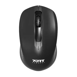 Port Designs Souris sans fil Essentielle 900508, USB-A / C, 2.4 GHz, 1000 DPI, ambidextre, Noir