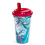 PUCKATOR Vaso Hatsune Miku 500ml Réutilisable et Isotherme avec Paille, Double Paroi, Sans BPA, Pour Boissons Froides