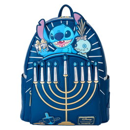 LOUNGEFLY Sac à dos Menorah Stitch Disney