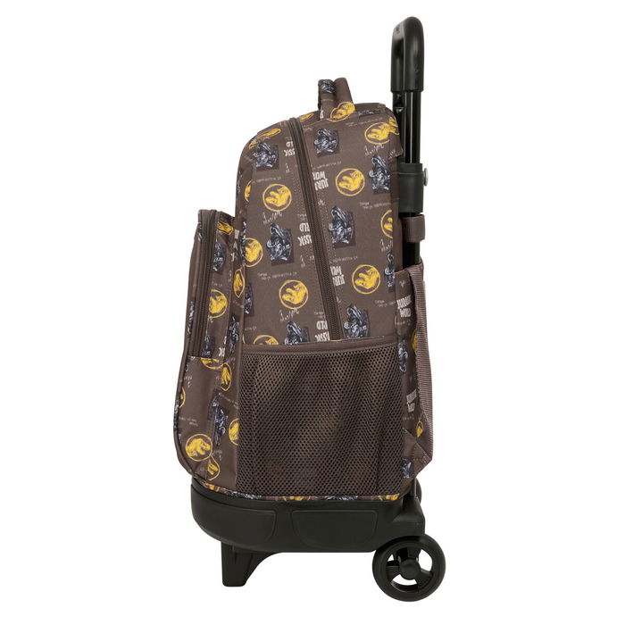 Cartable à roulettes Jurassic World Marron 33 x 45 x 22 cm Cartable à roulettes Jurassic World Marron 33 x 45 x 22 cm