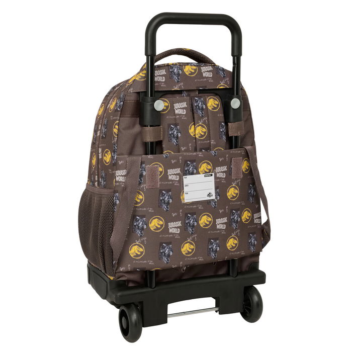 Cartable à roulettes Jurassic World Marron 33 x 45 x 22 cm Cartable à roulettes Jurassic World Marron 33 x 45 x 22 cm