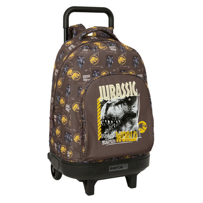 Cartable à roulettes Jurassic World Marron 33 x 45 x 22 cm Cartable à roulettes Jurassic World Marron 33 x 45 x 22 cm