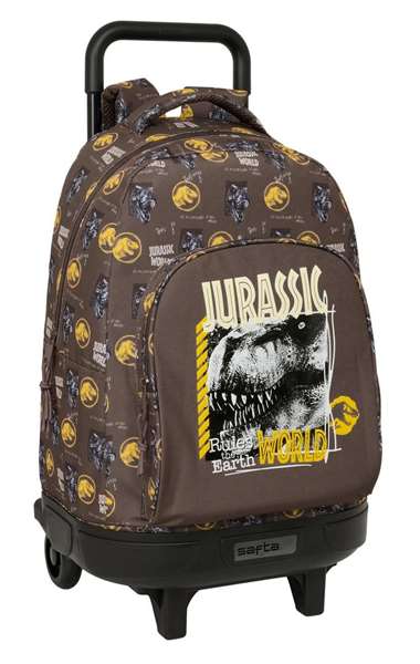 Safta - Sac à dos grand avec roues, compact et détachable Jurassic World, 33 x 45 x 22 cm Safta - Sac à dos grand avec roues, compact et détachable Jurassic World, 33 x 45 x 22 cm