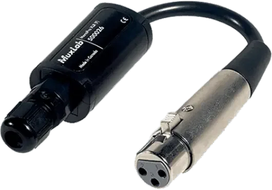 MUXLAB Câble Monopro XLR Femelle Récepteur Extension Signal 300 m