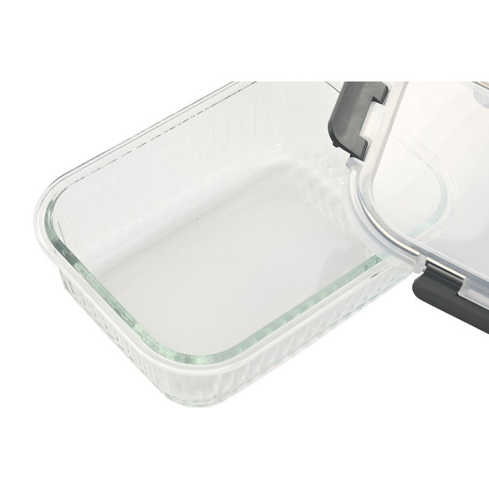 Boîte à lunch Home ESPRIT Transparent polypropylène Verre Borosilicaté 1,5 L