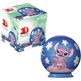 Ravensburger Puzzle 3D Disney Angel Stitch avec 54 Pièces - 8,1 cm