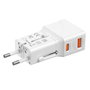 Mobile Adaptateur de voyage 25W EU/US/UK/AU Blanc