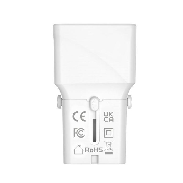 Mobile Adaptateur de voyage 25W EU/US/UK/AU Blanc