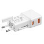 Mobile Adaptateur de voyage 25W EU/US/UK/AU Blanc