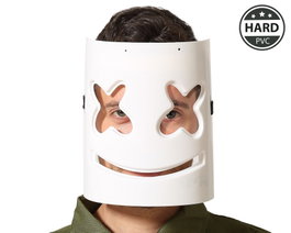Atosa Masque blanc avec croix noires pour poupée tueuse en PVC