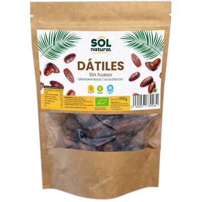 SOLNATURAL Dattes biologiques sans noyaux 150 g SOLNATURAL Dattes biologiques sans noyaux 150 g