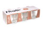 VIVALTO Lot de 6 verres à café Cortado 170 ml en verre transparent 30x8x15 cm (Set de 12)