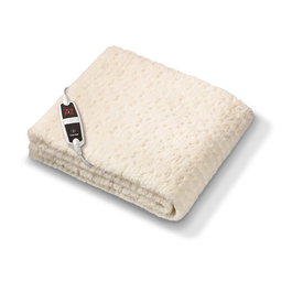 Beurer UB-56 XXL Chauffe-lit Électrique Double, Revêtement en Peluche, Contrôle LCD 4 Zones, Affichage de Consommation