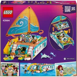 Lego Friends 42664 L'Aventure en Bateau - Jeu de Construction Créatif avec 4 Mini-Poupées et 2 Dauphins, pour Enfants dès 8 Ans