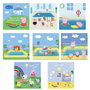 DEQUBE Livre de bain Peppa Pig - Un jour à la piscine - Livre illustré pour enfants à partir de 12 mois - Langues : anglais, français, allemand, italien, portugais, espagnol