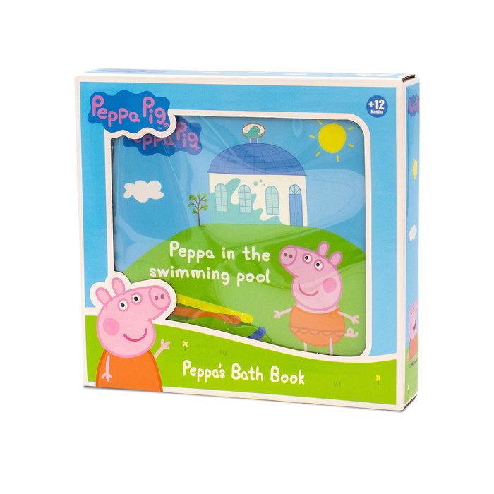 DEQUBE Livre de bain Peppa Pig - Un jour à la piscine - Livre illustré pour enfants à partir de 12 mois - Langues : anglais, français, allemand, italien, portugais, espagnol DEQUBE Livre de bain Peppa Pig - Un jour à la piscine - Livre illustré pour enfants à partir de 12 mois - Langues : anglais, français, allemand, italien, portugais, espagnol