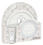 Safta - Set d'assiettes, couverts et verre Miffy "Nebuleuse" 26x26x9 cm pour enfant à partir de 3 ans