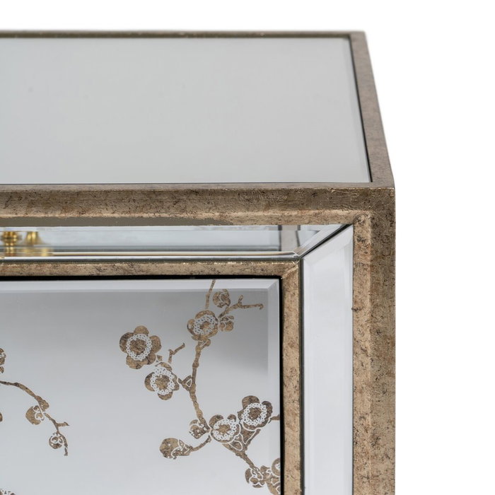 BigBuy Home Table de Nuit CHLOE Doré Miroir BigBuy Home Table de Nuit CHLOE Doré Miroir