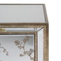 BigBuy Home Table de Nuit CHLOE Doré Miroir