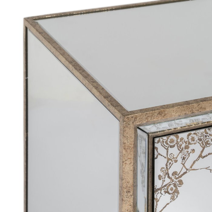 BigBuy Home Table de Nuit CHLOE Doré Miroir BigBuy Home Table de Nuit CHLOE Doré Miroir