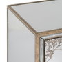 BigBuy Home Table de Nuit CHLOE Doré Miroir