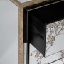 BigBuy Home Table de Nuit CHLOE Doré Miroir